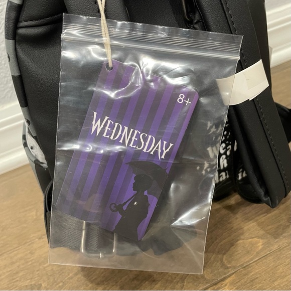 Loungefly Wednesday Nevermore Mini-Backpack - Entertainment Earth Exclusive - Picture 11 of 12